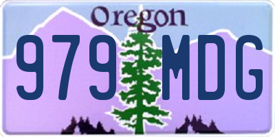 OR license plate 979MDG