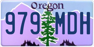 OR license plate 979MDH