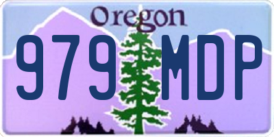 OR license plate 979MDP