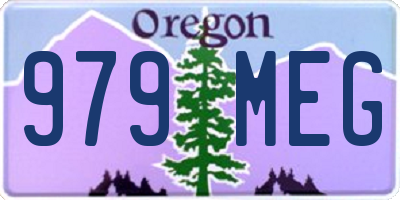 OR license plate 979MEG