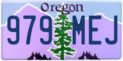 OR license plate 979MEJ