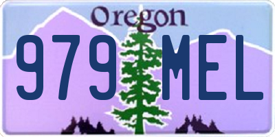 OR license plate 979MEL