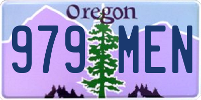 OR license plate 979MEN