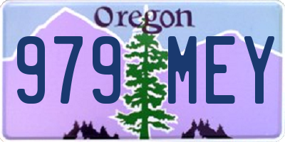 OR license plate 979MEY