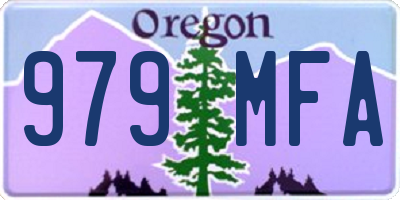 OR license plate 979MFA