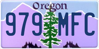 OR license plate 979MFC