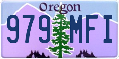 OR license plate 979MFI