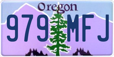 OR license plate 979MFJ