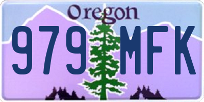 OR license plate 979MFK