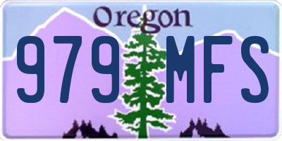 OR license plate 979MFS