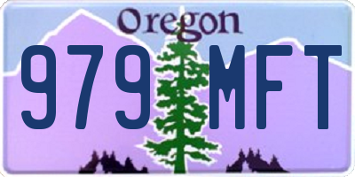 OR license plate 979MFT