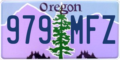 OR license plate 979MFZ