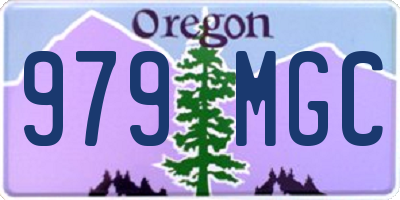 OR license plate 979MGC