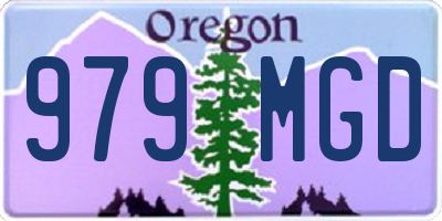 OR license plate 979MGD