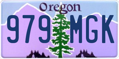 OR license plate 979MGK