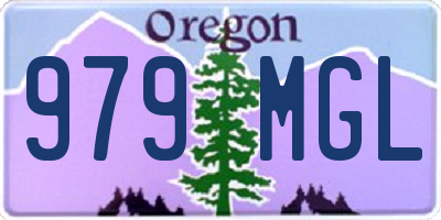 OR license plate 979MGL