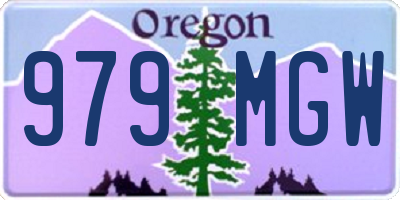 OR license plate 979MGW