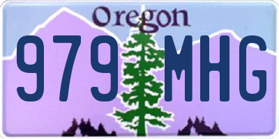 OR license plate 979MHG