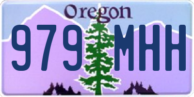 OR license plate 979MHH