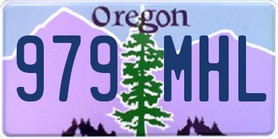 OR license plate 979MHL