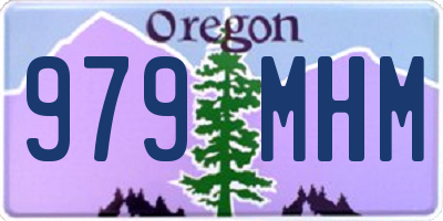 OR license plate 979MHM