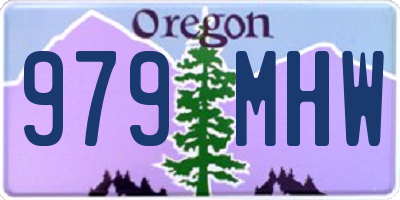 OR license plate 979MHW