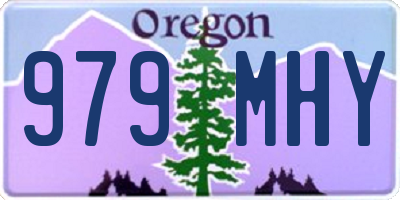 OR license plate 979MHY