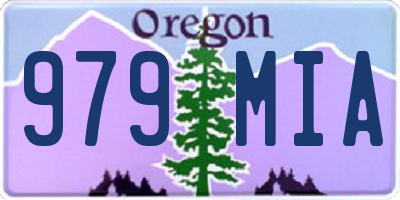 OR license plate 979MIA
