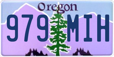 OR license plate 979MIH