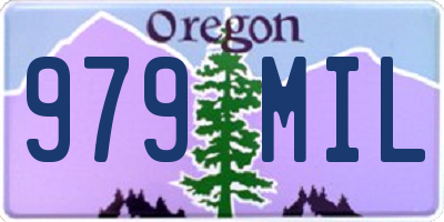 OR license plate 979MIL