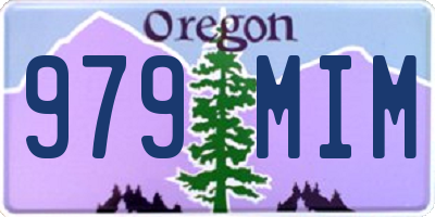 OR license plate 979MIM
