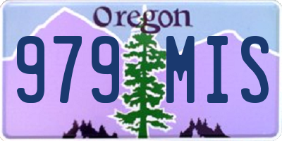 OR license plate 979MIS