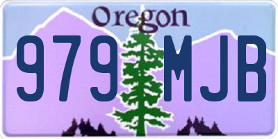 OR license plate 979MJB