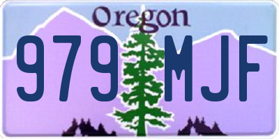 OR license plate 979MJF