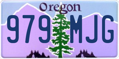 OR license plate 979MJG