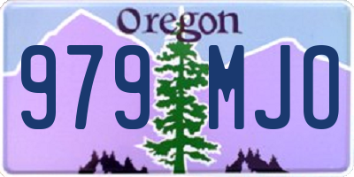 OR license plate 979MJO