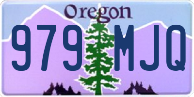 OR license plate 979MJQ