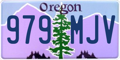OR license plate 979MJV