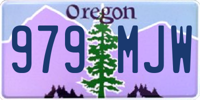 OR license plate 979MJW