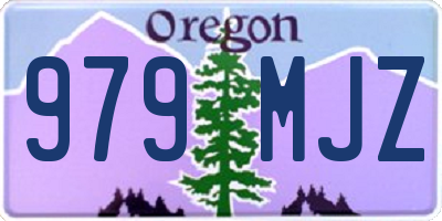 OR license plate 979MJZ