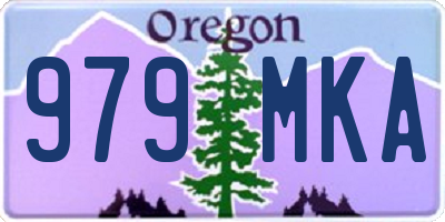 OR license plate 979MKA