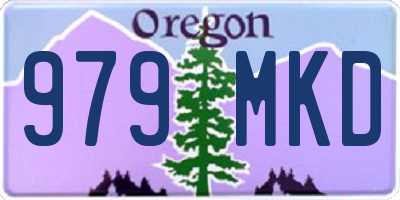 OR license plate 979MKD