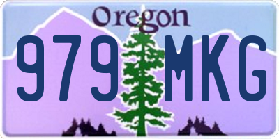 OR license plate 979MKG