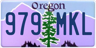 OR license plate 979MKL