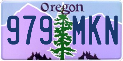 OR license plate 979MKN