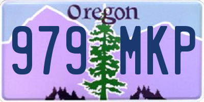 OR license plate 979MKP