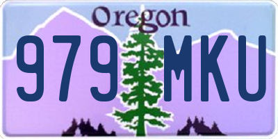 OR license plate 979MKU