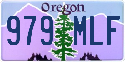 OR license plate 979MLF
