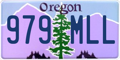 OR license plate 979MLL