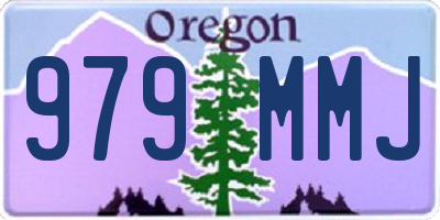 OR license plate 979MMJ